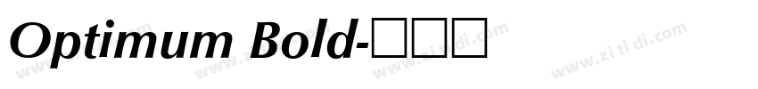 Optimum Bold字体转换